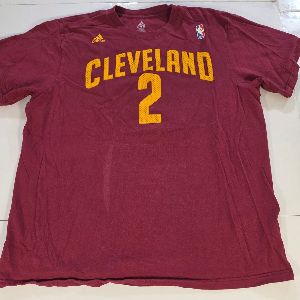 Adidas NBA Cleveland Cavaliers Kyrie Irving 2 Shirt Mens 2XL Wine Burgundy Tee